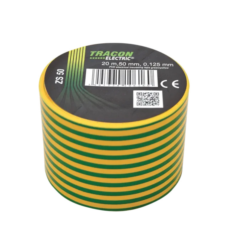 Páska izolačná zeleno-žltá 20mx50mm