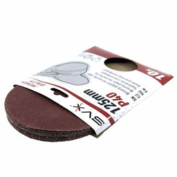 Brúsny papier na suchý zips - kruh 125 mm P40 - 10 ks