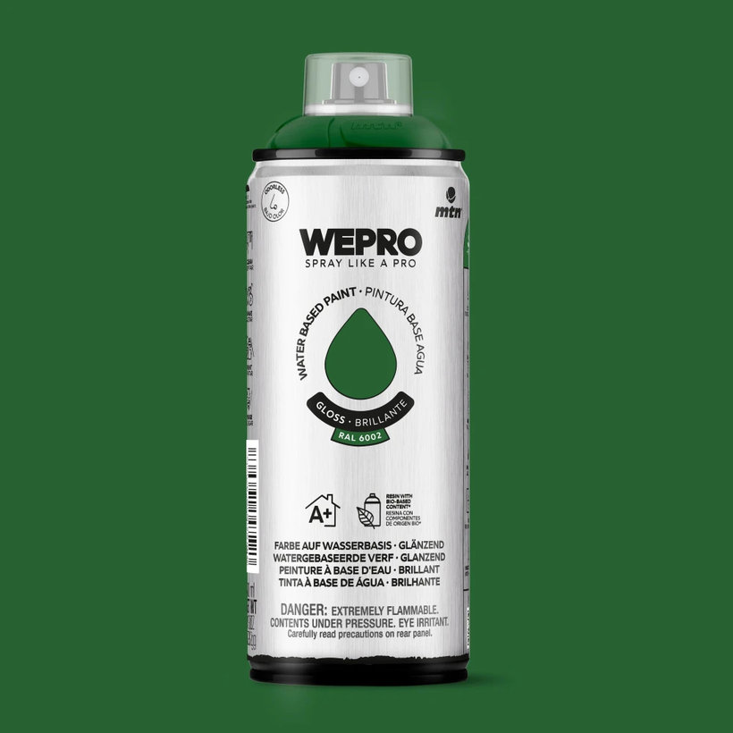 WEPRO Sprej – farba na vodnej báze, lesklá – Envy Green RAL 6002