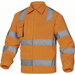 Reflexná pracovná bunda MACH2 HV oranžová S