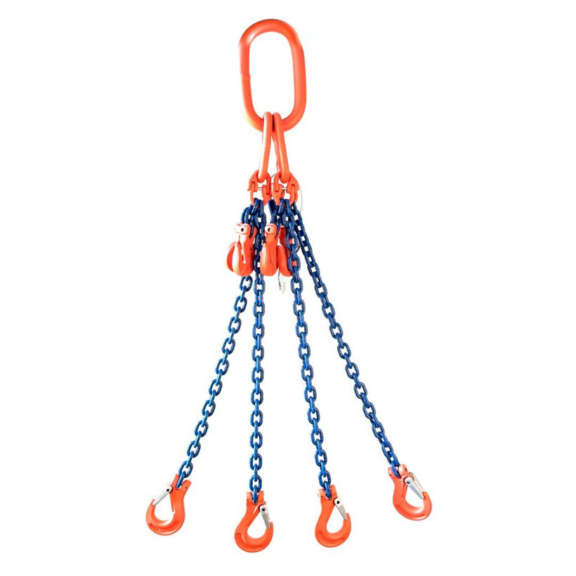 Reťazový záves oko-4 hák tr 100 so skracovačom (1 m, 3000/2120 kg, 6 mm)