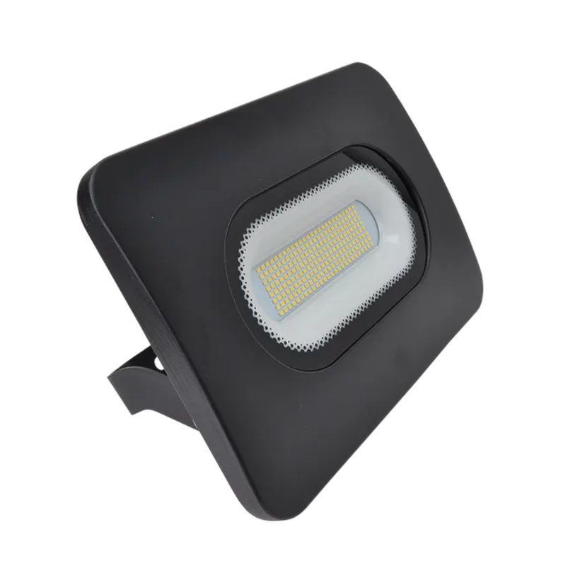LED SMD reflektor čierny 100W - neutrálna biela