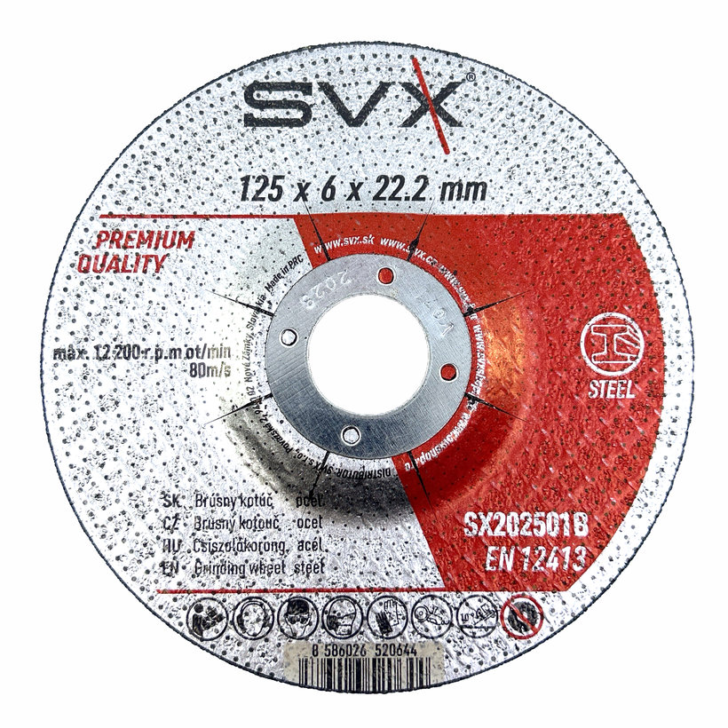 Brúsny kotúč 125x6x22,2mm