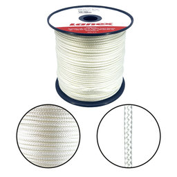 PA pletené lano bez jadra biele 16pr 2mm