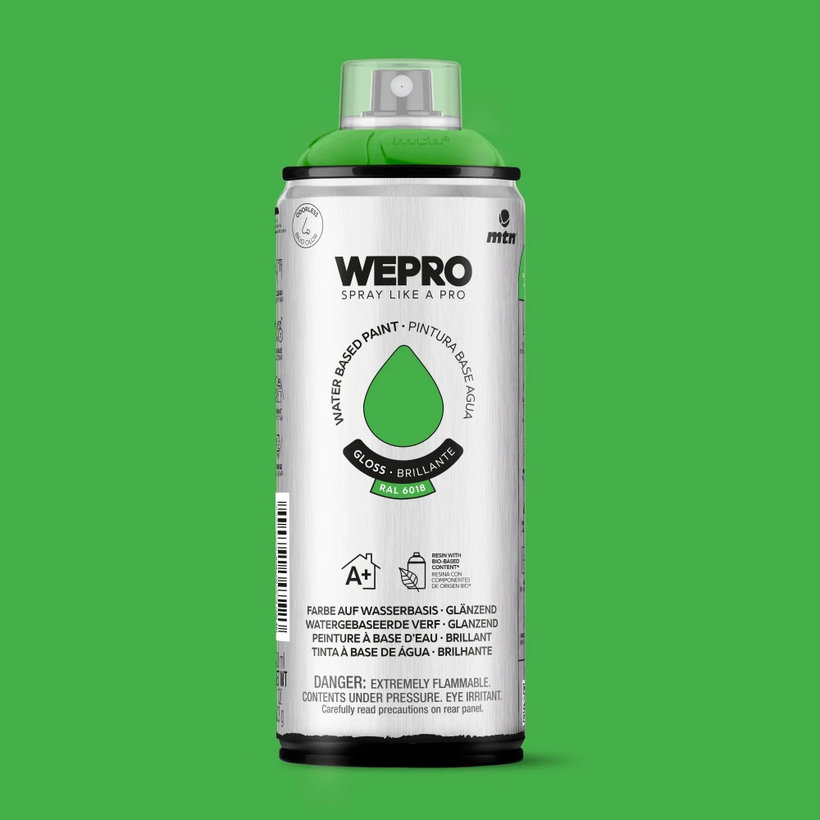 WEPRO Sprej – farba na vodnej báze, lesklá – Fiona Green RAL 6018