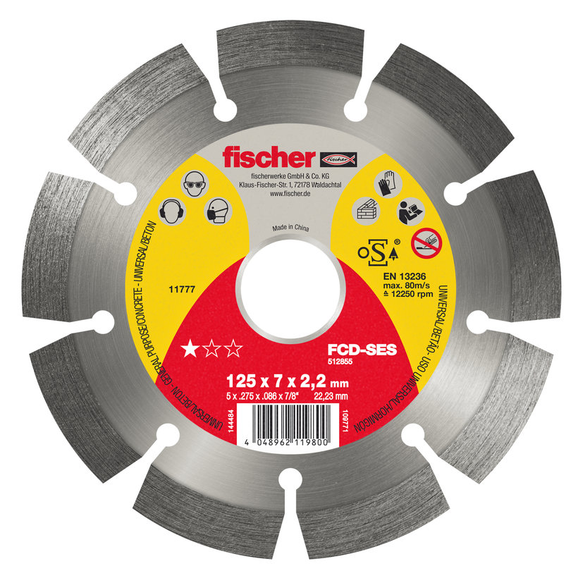 Segmentový diamantový rezný kotúč FCD-SES 180x2,4x22,23 DIA