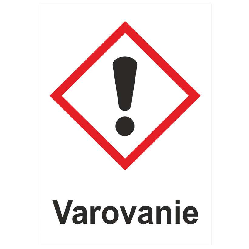Samolepka - Varovanie, dráždivé