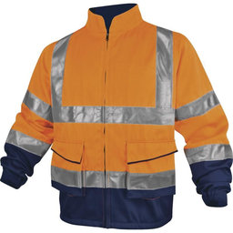 Reflexná pracovná bunda PHVES oranžová S