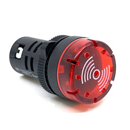 Kontrolka LED akustická červená