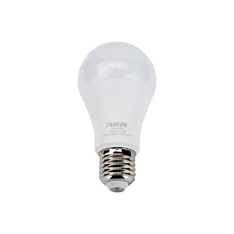 LED žiarovka guľa E27 12W - teplá - s chipom