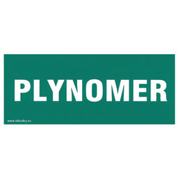 Samolepka - Plynomer