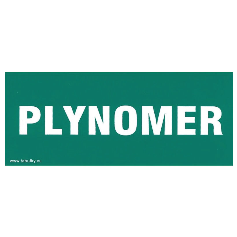 Samolepka - Plynomer