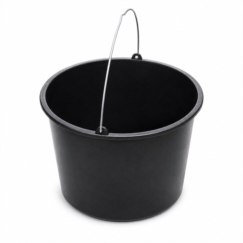 Vedro plastové kovová rukoväť 5L čierne