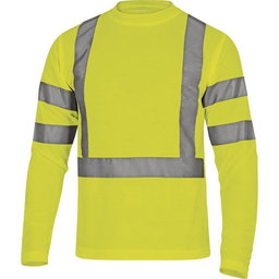 Reflexné tričko s dlhým rukávom STAR žlté 3XL