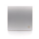 Kryt jednoduchý pre spínače a tlačidlá - strieborná matná