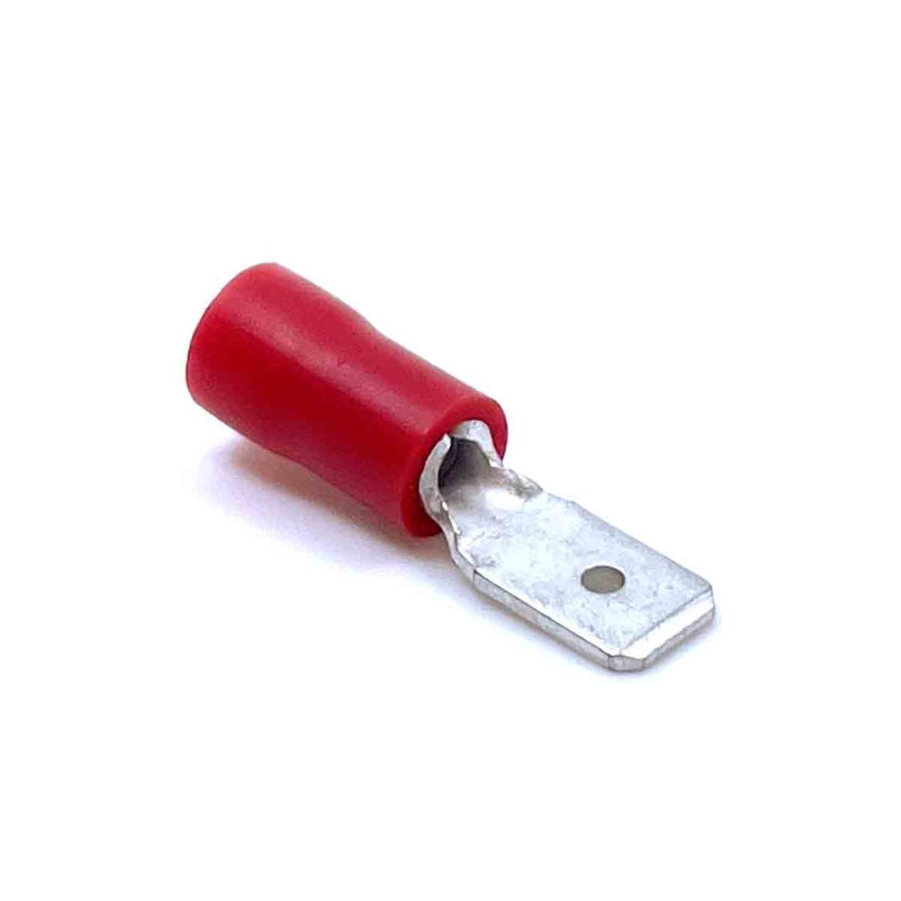 Izolované Cu lisovacie kolíky ploché červené 1,5mm²