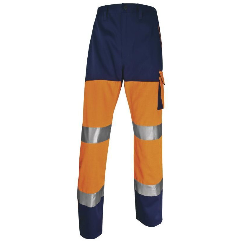 Reflexné pracovné nohavice PHPAN oranžové