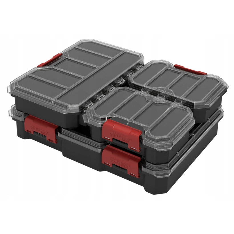 Sada 4 organizérov Compact SET 1B - čierne