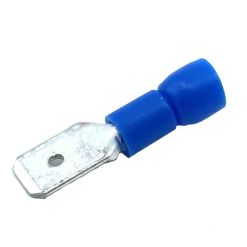 Izolované Cu lisovacie kolíky ploché modré 2,5mm²