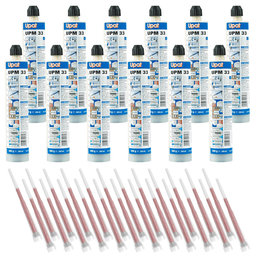 Chemická injektážna malta vinylesterová UPM 33 pack 12ks - 300ml