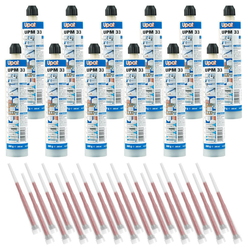 Chemická injektážna malta vinylesterová UPM 33 pack 12ks - 300ml