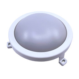 Plastové chránené LED svietidlo - kruhové