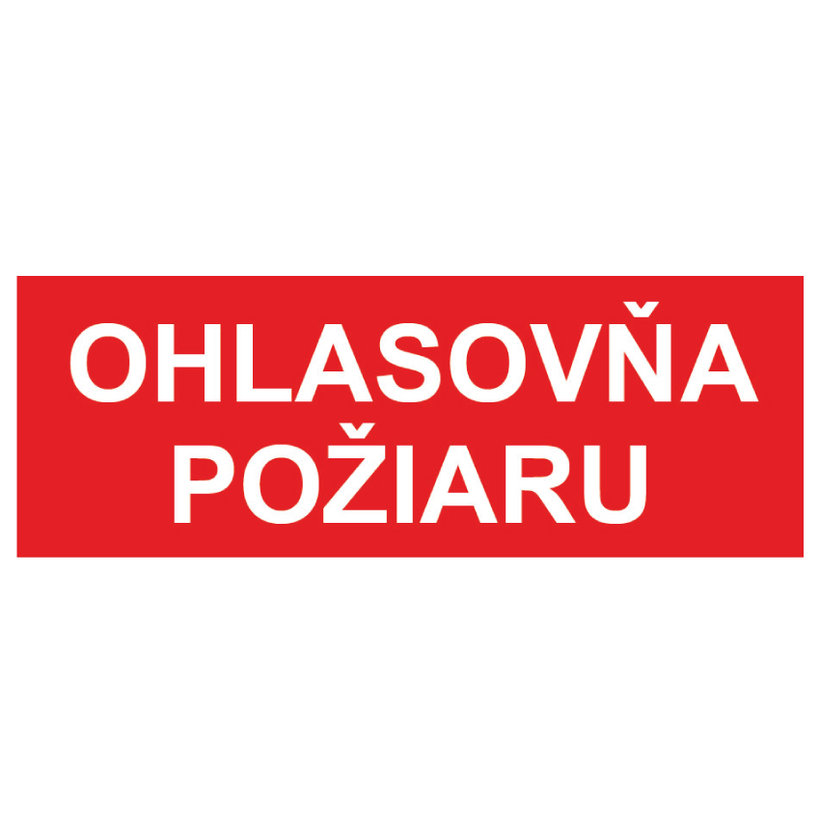 Samolepka - Ohlasovňa požiaru