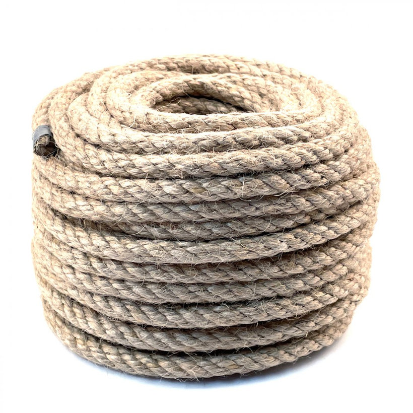 Jutové lano stáčané 20m 10mm