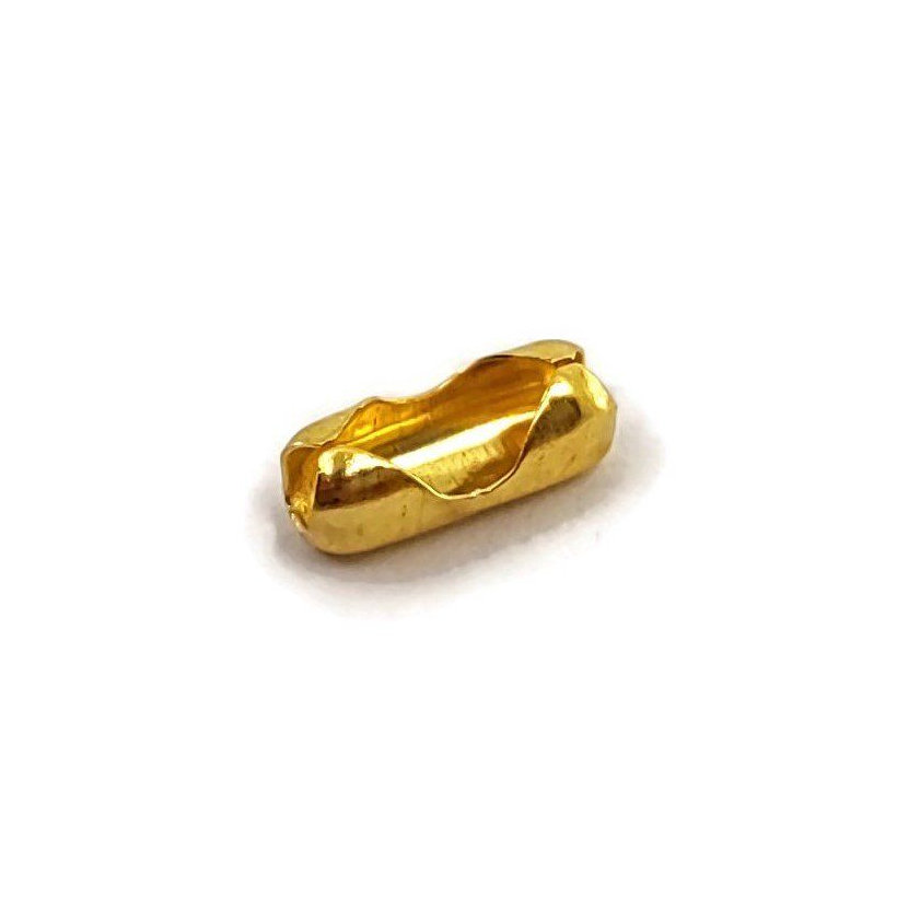 Svorka na guličkovú reťaz žltý zinok 3,2-3,6mm