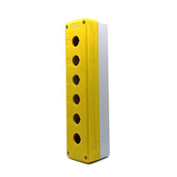 Krabicová zostava k tlačidlám žltá - 6x otvor