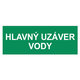 Samolepka - Hlavný uzáver vody