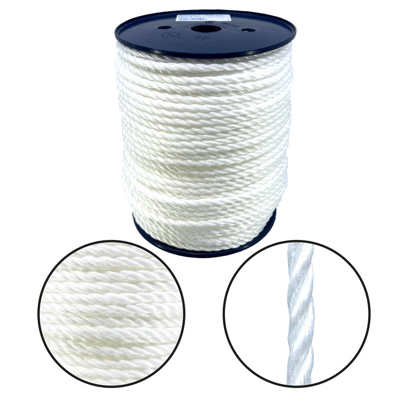 PP 6mm šnúra stáčaná číra