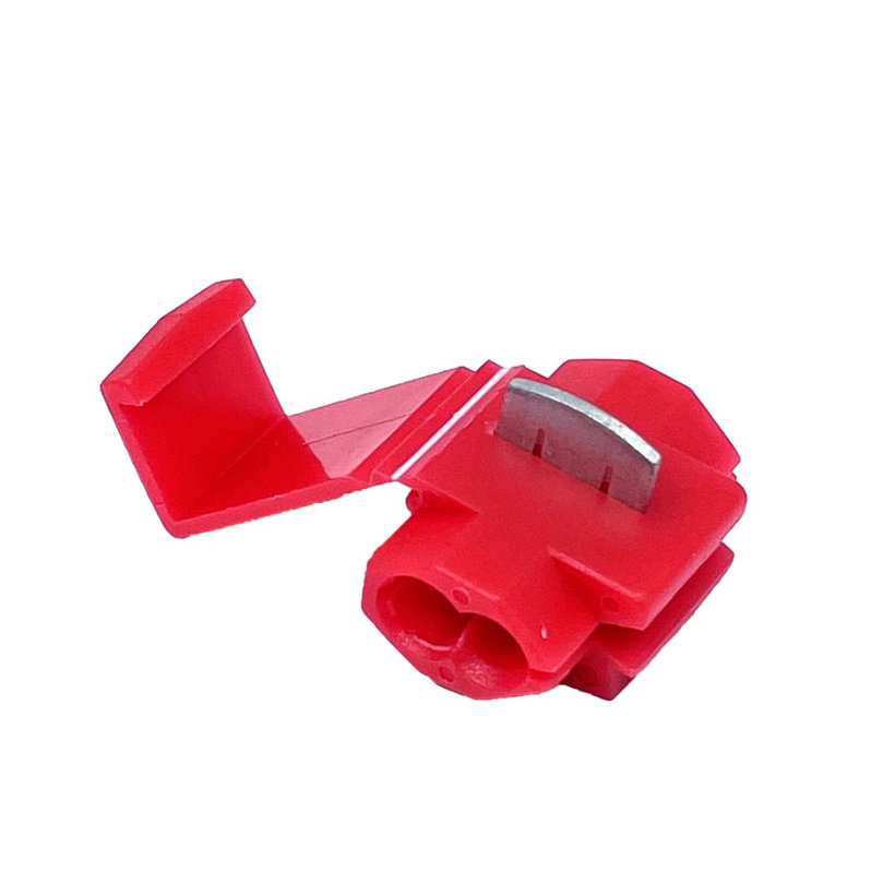 Izolované Cu lisovacie rozbočovače zárezové červené 1mm²