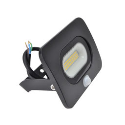 LED SMD reflektor čierny s čidlom 20W - neutrálna biela