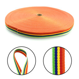 PPV popruh 25x1-2mm dúhový
