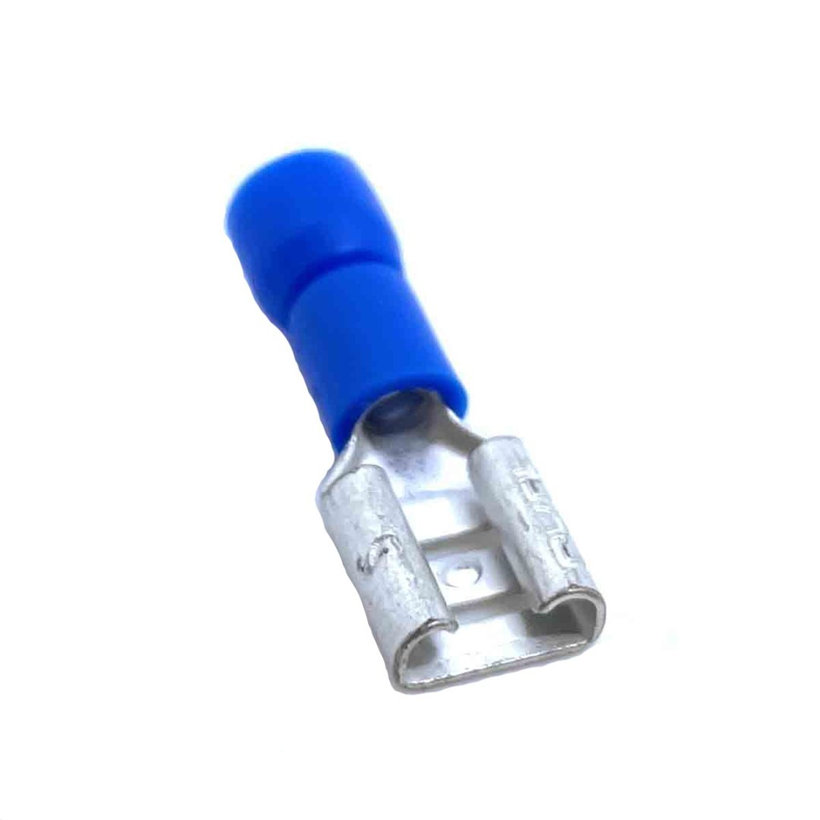 Izolované Cu lisovacie dutinky ploché modré 2,5mm²