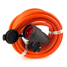 Predlžovací kábel BREMAXX  oranžový, IP44