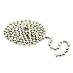 Reťaz guličková mosadz poniklovaná 4,5mm