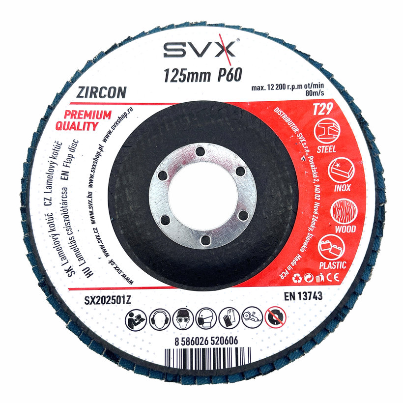 Lamelový kotúč 125mm P60