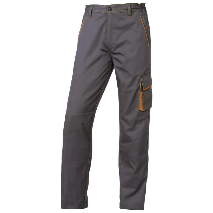 Pracovné nohavice PANOSTYLE sivá-oranžová XL