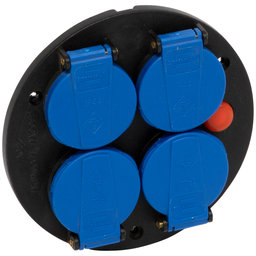 Montážna doska zásuvky 4-násobná IP44 - 1081091