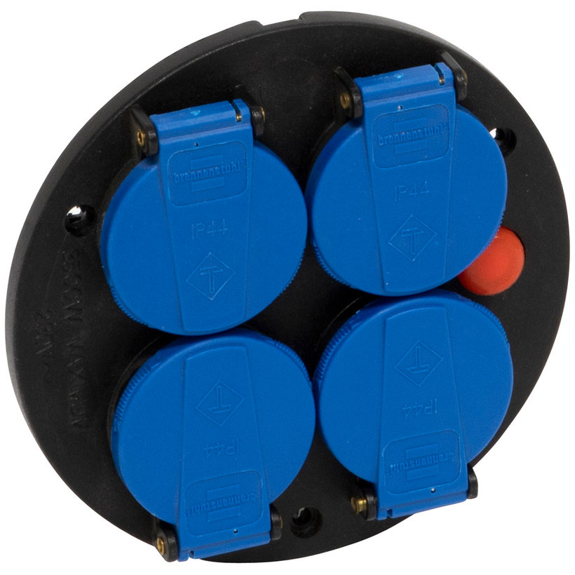 Montážna doska zásuvky 4-násobná IP44 - 1081091