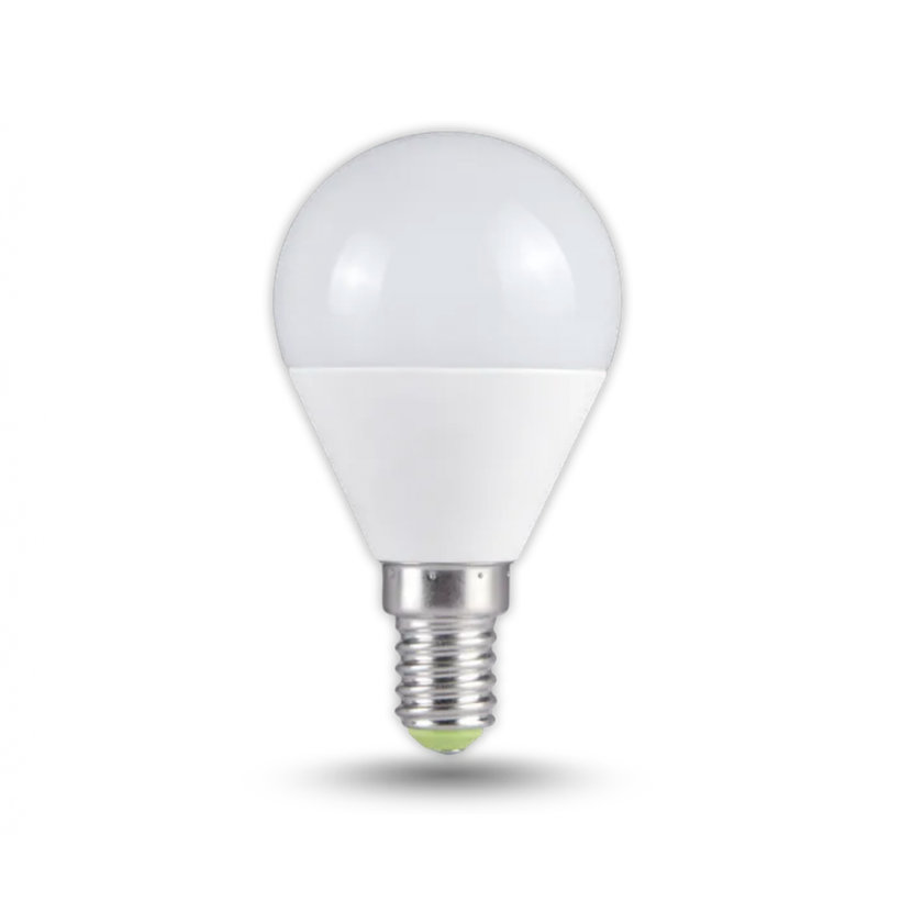 LED žiarovka guľa E14 5W - neutrálna biela