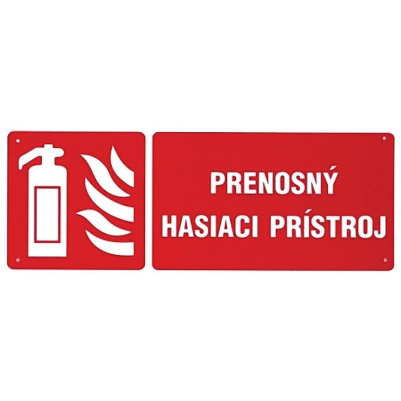 Tabuľka - Prenosný hasiaci prístroj