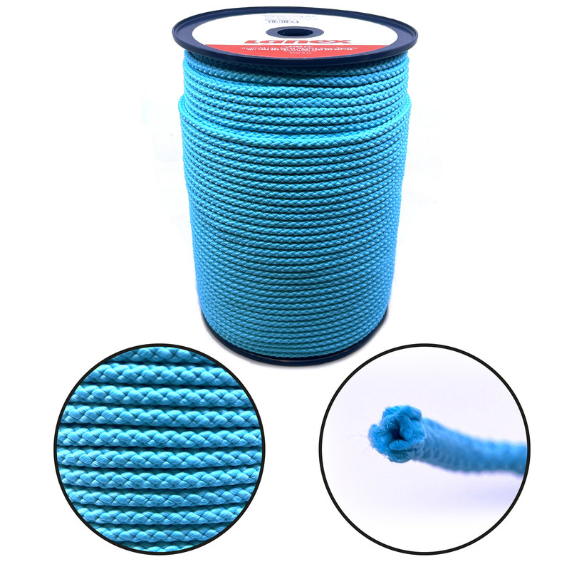 PPV šnúra splietaná bez jadra farebná 8 pr 6mm