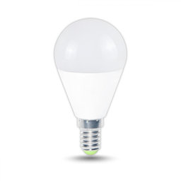 LED žiarovka guľa E14 8W - teplá biela
