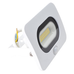 LED SMD reflektor biely s čidlom 10W - neutrálna biela
