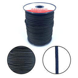 PA pletené lano s jadrom čierne 16pr 2mm