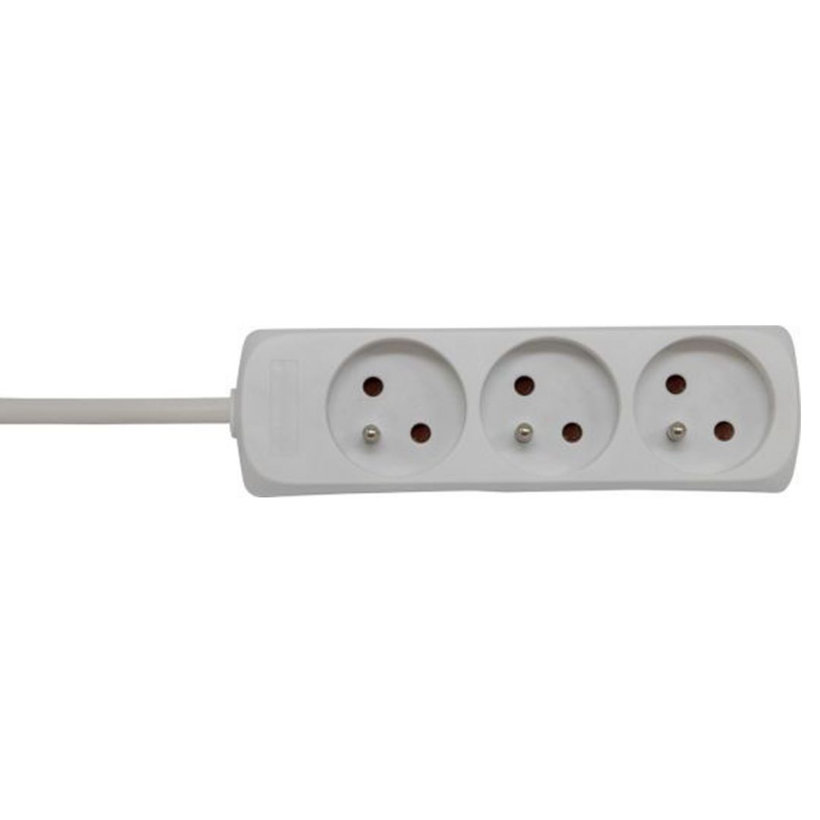 Predlžovací kábel 16A biely 3 zásuvky 3m 3G1,5