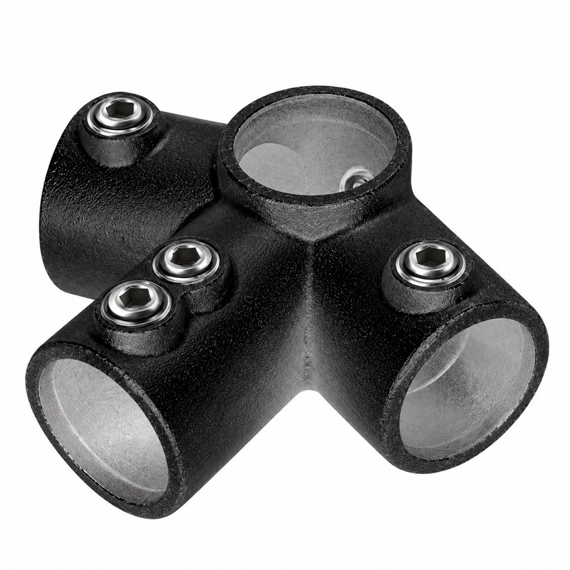Trojvetvová spojka - 27 mm - čierna